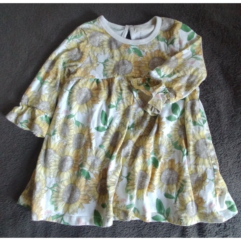 Shirt 18 month Burts Bees Girl blouse toddler clothing  Wear sunflower Baby